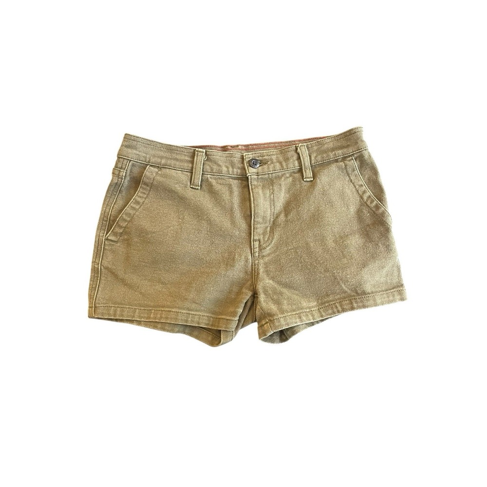 American Giant Shorts Women's Size 26 Green Canvas Roughneck Stretch Utility‎